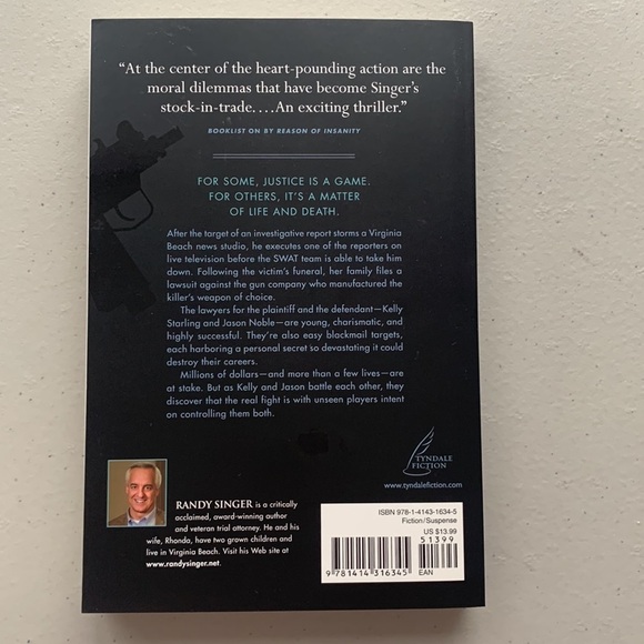 ✨2 for $15✨ The Justice Game Book Written By Randy Singer - Picture 3 of 5